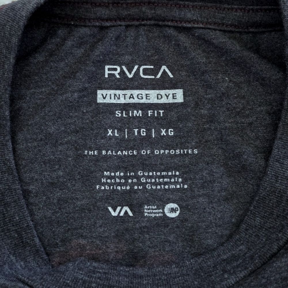 RVCA🏄♂️ "Floral Park" Vintage Dye Slim Fit Graphic Tee👕 - NWT - Picture 5 of 16